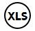 XLS icoon voor exporteren naar Excel